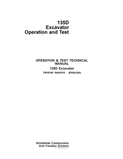 Worldwide Construction And Forestry Division 135D Operation Manual