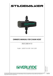 Verlinde Stagemaker SR25 2508 M1 B Owner's Manual