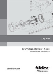 Nidec LEROY-SOMER TAL A49 Installation And Maintenance Manual