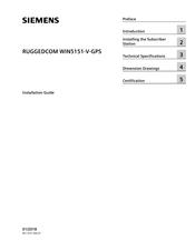 Siemens RUGGEDCOM WIN5151-V-GPS Installation Manual