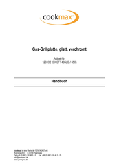 Diamond cookmax CXGFT1065LR Operating Instructions Manual