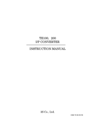 3S TE200 Instruction Manual