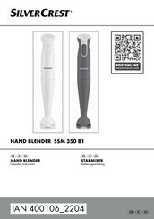 SilverCrest hand blender manuals