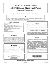 Allied 4SHP16 Installation Instructions Manual