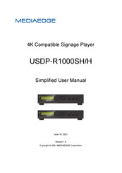 Mediaedge USDP-R1000SH/H Simplified User Manual