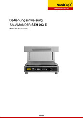 Nordcap SEH 003 E Manual