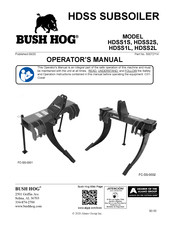 Bush Hog HDSS1S Operator's Manual