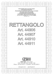 Gessi RETTANGOLO 44911 Manual