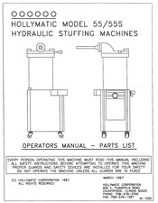 Hollymatic 55 Operator's Manual