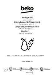 Beko B 1751 User Manual