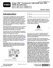 Toro Power TRX 1432 OHXE Operator's Manual