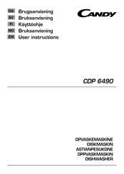 Candy CDP 6490 User Instructions
