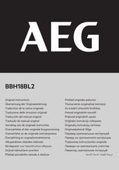 AEG BBH18BL2 Original Instructions Manual