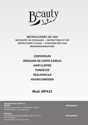 Jata Beauty MP423 Instructions For Use Manual