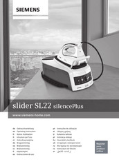 Siemens slider SL22 Operating Instructions Manual