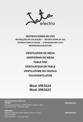 Jata electro VM3025 Instructions For Use Manual