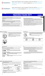 Casio 5571 Operation Manual