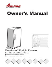 Amana PAFU2004AW0 Owner's Manual