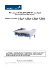 CORE PRO COOKING CP-G48-M Installation & Operation Manual
