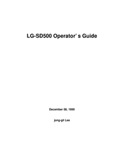 LG SD500 Operator's Manual