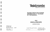 Tektronix 434 Instruction Manual