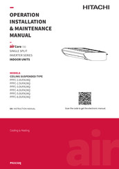 Hitachi PPFC-3.0UFA1NQ Operation Installation Maintenance Manual