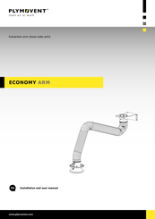 Plymovent ECONOMY ARM Installation And User Manual