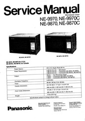 Panasonic NE-9870 Service Manual