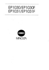 Minolta CSPRO EP1031F Manual