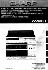 Sharp VZ-1600H Operation Manual