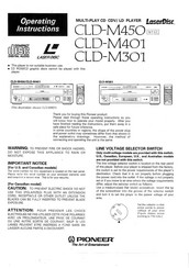 Pioneer CLD-M401 Operating Instructions Manual