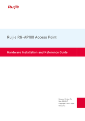 Ruijie RG-AP180 Series Hardware  Installation And Reference Manual