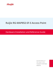 Ruijie RG-MAP852-SF-S Hardware  Installation And Reference Manual