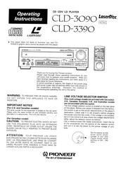 Pioneer CLD-3390 Operating Instructions Manual