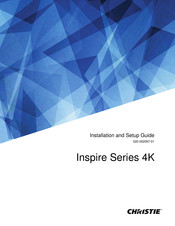 Christie Inspire 4K Series Installation And Setup Manual