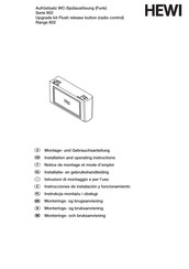 Hewi 802 Series Installation And Operating Instructions Manual