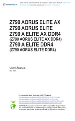 Gigabyte Z790 A ELITE AX DDR4 User Manual