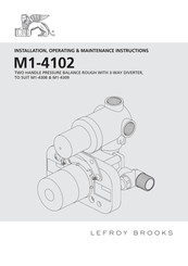 Lefroy Brooks M1-4102 Installation, Operating,  & Maintenance Instructions