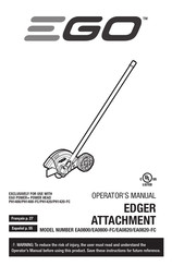 EGO EA0820 Operator's Manual
