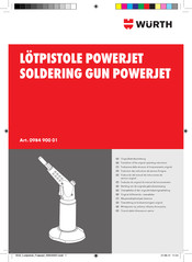 Würth Powerjet Translation Of The Original Operating Instructions