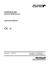 Rockwell Automation RELIANCE ELECTRIC INVERTRON DBU-100 Instruction Manual