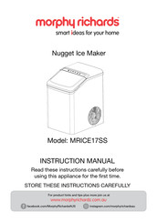 Morphy Richards MRICE17SS Instruction Manual