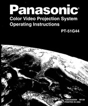 Panasonic PT-51G44 Operating Instructions Manual