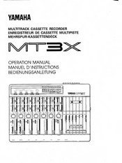 Yamaha MT3X Operation Manual