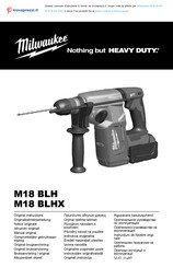 Milwaukee M18 BLH Original Instructions Manual