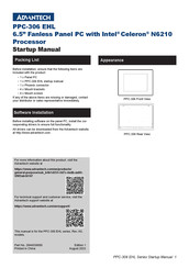 Advantech PPC-306 EHL Startup Manual