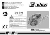 Efco MT 2600 Operators Instruction Book