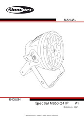 SHOWTEC SPECTRAL M850 Q4 TOUR Manual