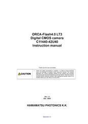 Hamamatsu ORCA-Flash4.0 LT3 Instruction Manual