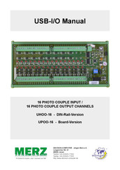 Merz UHOO-16 Manual